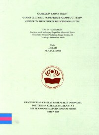 Karya Tulis Ilmiah Th.2019 : Gambaran Kadar Enzim Gamma Glutamyl Tranferase Pada Penderita Hepatitis Di RSIJ Cempaka Putih (Teks Dan E_Book)