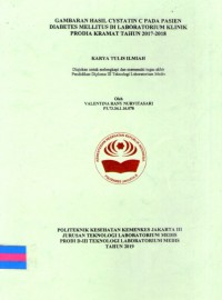 Karya Tulis Ilmiah Th.2019 : Gambaran Hasil Cystatin C Pada pasien Diabetes Mellitus Di Laboratorium Klinik Prodia Kramat Tahun 2017-2018 (Teks Dan E_Book)