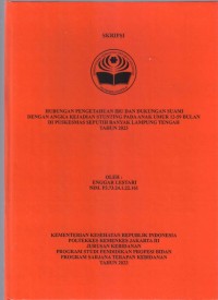 Skripsi Bidan D4 2023 : FAKTOR-FAKTOR YANG BERHUBUNGAN DENGAN PROSES
INVOLUSI UTERUS PADA IBU POSTPARTUM DI PRAKTIK MANDIRI
BIDAN UMAY KOTA BEKASI TAHUN 2023