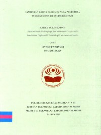 Karya Tulis Ilmiah Th.2019 : Gambaran Kadar Albumin Pada Penderita Tuberkulosis Di RSUD Cileungsi (Teks Dan E_Book)