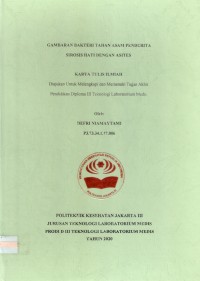 Karya Tulis Ilmiah Th.2020 : Gambaran Bakteri Tahan Asam Penderita Sirosis Hati Dengan Asites (Teks Dan E_Book)