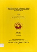 Skripsi Analis Th.2020 : Perbandingan Hasil Pemeriksaan Sedimen Urin Menggunakan Metode Otomatis Dengan Manual (Teks Dan E_Book)