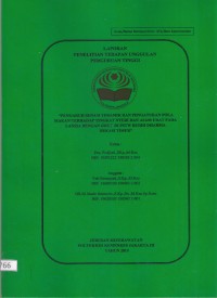 Penelitian Dosen Th.2019 : Pengaruh Senam Teramik Dan Pengaturan Pola Makan Terhadap Tingkat Nyeri Dan Asam Urat Pada Lansia Dengan Gout Di PSWT Budi Dharma Bekasi Timur