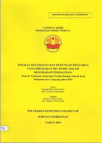 Laporan Penelitian Dosen Th.2019 : Tingkat Kecemasan Dan Dukungan Keluarga Yang Dirasakan Ibu Hamil Dalam Menghadapi Persalinan