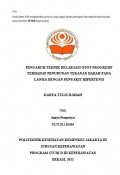 Keperawatan 2021 (KTI) : PENGARUH TEKNIK RELAKSASI OTOT PROGRESIF TERHADAP PENURUNAN TEKANAN DARAH PADA
LANSIA DENGAN PENYAKIT HIPERTENSI (Teks & E-books)
