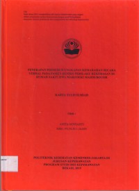 Keperawatan th. 2019 (KTI) Penerapan Prosedur Ungkapan Kemarahan Secara Verbal pada Pasien Resiko Perilaku Kekerasan (Teks dan E_book)