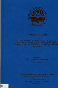 LKBD th.2021 : Asuhan Kebidanan Berbasis Responsif Gender Pada Ibu Hamil Ny. R dengan Nyeri Punggung di Puskesmas Kecamatan Ciracas, Jakarta Timur Tahun 2021