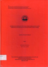 Keperawatan th. 2019 (KTI) Penerapan Edukasi Tentang Mencerdaskan Janin Terhadap Peningkatan Pengetahuan Ibu Hamil (Teks dan E_book)