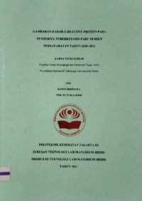 Karya Tulis Ilmiah Th.2021 : Gambaran Kadar C-Reactive Protein Pada Penderita Tuberkulosis Paru Di RSUP Persahabatan Tahun 2020-2021 (Teks Dan E_Book)