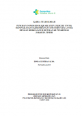 Karya  Tulis Ilmiah Keperawatan 2024: Penerapan Prosedur Square Step Exercise untuk Meningkatkan Keseimbangan Dinamis pada Lansia dengan Risiko Jatuh di Puskesmas Wilayah Jakart Timur