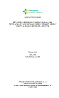 Karya  Tulis Ilmiah Keperawatan 2024: Penerapan Bermain Plastisin pada Anak Prasekolah yang Mengalami Kecemasan Akibat Hospitalisasi di RS Wilayah Depok