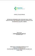 Karya  Tulis Ilmiah Keperawatan 2024: Penerapan Prosedur Senam Kaki Pada Lansia dengan Penyakit Diabetes Mellitus di Wilayah Puskesmas Jakarta Timur