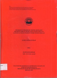 Keperawatan th.2019 (KTI) Penerapan Prosedur Teknik Distraksi Mendengarkan Musik pada Pasien dengan Gangguan Rasa Nyaman Nyeri (Teks dan E_book)