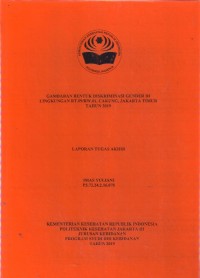 GAMBARAN BENTUK DISKRIMINASI GENDER DI LINGKUNGAN RT.09/RW.01, CAKUNG, JAKARTA TIMUR TAHUN 2019