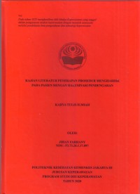 Keperawatan 2020 (KTI) : Kajian Literatur Penerapan Prosedur Menghardik Pada Pasien Dengan Halusinasi Pendengaran