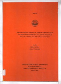 Skripsi Bidan D4  2019: PENGARUH MEDIA AUDIOVISUAL TERHADAP PENGETAHUAN  DAN MOTIVASI WUS MENGENAI IVA TEST DI PUSKESMAS KECAMATAN KOJA JAKARTA UTARA TAHUN 2019