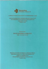 LKD4 th.2024 : LAPORAN KASUS CONTINUITY OF MIDWIFERY CARE
ASUHAN KEBIDANAN KOMPREHENSIF PADA NY. W
DI PUSKESMAS KECAMATAN PENJARINGAN
JAKARTA UTARA
TAHUN 2024