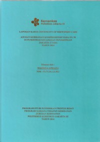 LKD4 th.2024 : LAPORAN KASUS CONTINUITY OF MIDWIFERY CARE
ASUHAN KEBIDANAN KOMPREHENSIF PADA NY. M
DI PUSKESMAS KECAMATAN PENJARINGAN
JAKARTA UTARA
TAHUN 2024