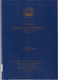 ASUHAN KEBIDANAN KOMPREHENSIF PADA NY. I
DI PUSKESMAS KECAMATAN KRAMATJATI
JAKARTA TIMUR
TAHUN 2017 (LKD3-Kebidanan)