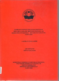 GAMBARAN PENGETAHUAN DAN DUKUNGAN KELUARGA PADA IBU MENYUSUI TENTANG ASI EKSKLUSIF DI PUSKESMAS KECAMATAN CIPAYUNG TAHUN 2018 (LTA-Bidan+E Book)