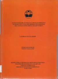 ASUHAN KEHAMILAN PADA NY.E DENGAN PERSIAPAN
ASI EKSKLUSIF UNTUK IBU BEKERJA DI PUSKESMAS
KECAMATAN CENGKARENG JAKARTA BARAT TAHUN 2016 (LTA D3:Kebidanan+E-Book)