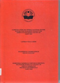 GAMBARAN PERILAKU PERIKSA PAYUDARA SENDIRI
(SADARI) PADA MAHASISWI TINGKAT I DIII
KEBIDANAN POLTEKKES JAKARTA III
TAHUN 2018 (LTA-Bidan-E Book)