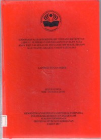 GAMBARAN KARAKTERISTIK IBU TENTANG KETEPATAN
JADWAL PEMBERIAN IMUNISASI PENTAVALEN PADA
ANAK USIA 2-18 BULAN DI POSYANDU RW 08 KELURAHAN
KAYUMANIS JAKARTA TIMUR TAHUN 2017 (LTA-Bidan+E Book)