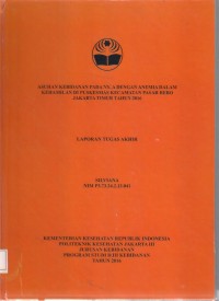 Asuhan Kebidanan pada Ny.A dengan Anemia dalam Kehamilan di Puskesmas Kecamatan Pasar Rebo Jakarta Timur Tahun 2016 ( LTA D3 : Kebidanan+E-Book