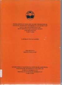 PENDAMPINGAN PADA IBU HAMIL TRIMESTER III
TENTANG PERSIAPAN PEMBERIAN ASI EKSKLUSIF
DAN CARA PENYIMPANAN ASI
DI PUSKESMAS KECAMATAN SENEN
JAKARTA PUSAT
TAHUN 2016 ( LTA D3:Kebidanan+E-Book)