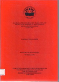 GAMBARAN PENGETAHUAN IBU HAMIL TENTANG ANEMIA PADA KEHAMILAN DI PUSKESMAS KECAMATAN PALMERAH
TAHUN 2017 (LTA-Bidan+E Book)