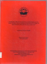 GAMBARAN SIKAP DAN DUKUNGAN PEMERIKSAAN IVA
PADA WANITA USIA SUBUR DI LINGKUNGAN RT 10 RW 15
KELURAHAN CIPINANG MUARA TAHUN 2017 (LTA-Bidan+E Book)