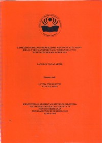 GAMBARAN KESIAPAN MENGHADAPI MENARCHE PADA SISWI KELAS V SDN MANGUNJAYA 02, TAMBUN SELATAN KABUPATEN BEKASI TAHUN 2019