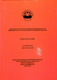 TABD th.2021 : IMPLEMENTASI PIJAT BAYI TERHADAP PERTUMBUHAN DAN PERKEMBANGAN BY. M DI KECAMATAN KALIDERES TAHUN 2021