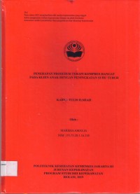 Keperawatan th.2019 (KTI) penerapan Prosedur Terapi Kompres Hangat pada Klien Anak dengan Peni9ngkatan Suhu Tubuh (Teks dan E_book)