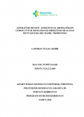 TABD Tahun 2024: LITERATURE REVIEW : EFEKTIVITAS AROMATERAPI LEMON UNTUK MENGURANGI FREKUENSI MUAL DAN MUNTAH PADA IBU HAMIL TRIMESTER I
