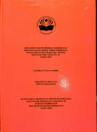 TABD th.2021 : IMPLEMENTASI PENDIDIKAN KESEHATAN MENGGUNAKAN MEDIA VIDEO TERHADAP
PEGETAHUAN DAN PERILAKU TEKNIK
MENYUSUI IBU NIFAS NY. W
TAHUN 2021