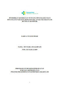 Karya  Tulis Ilmiah Keperawatan 2024: Pendidikan Kesehatan tentang Pencegahan dan Penanganan Kejang Demam pada Anak Usia Balita di RS Wilayah Kota Depok