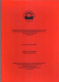 TABD th.2020 : Implementasi Pendidikan Kesehatan Baby Massage pada NY. N terhadap frekuensi menyusui BY NY.N di kabupaten Bogor tahun 2020