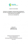 Karya  Tulis Ilmiah Keperawatan 2024: Penerapan Pemberian Aromaterapi Peppermint Oil pada Anak dengan Gangguan Bersihan Jalan Napas di Rumah Sakit Wilayah Depok
