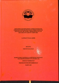 TABD th.2021 :  IMPLEMENTASI PENGARUH LATIHAN PUNGGUNG TERHADAP PENGURANGAN RASA NYERI PUNGGUNG BAWAH PADA IBU HAMIL TRIMESTER III NY.S DI KECAMATAN CAKUNG TAHUN 2021