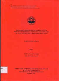 Keperawatan th, 2019 (KTI) Penerapan Prosedur Senam Kegel untuk mencegah terjadinya Inkontinesia Urin pada Ibu Post Partum dalam Konteks Keluarga (Teks dan E_book)