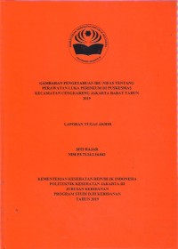 GAMBARAN PENGETAHUAN IBU NIFAS TENTANG PERAWATAN LUKA PERINEUM DI PUSKESMAS KECAMATAN CENGKARENG JAKARTA BARAT TAHUN 2019
LAPORAN