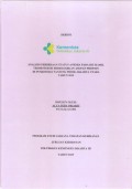 Skripsi Bidan D4 2025 : ANALISIS PERBEDAAN STATUS ANEMIA PADA IBU HAMIL
TRIMESTER III BERDASARKAN ASUPAN PROTEIN
DI PUSKESMAS TANJUNG PRIOK JAKARTA UTARA
TAHUN 2025