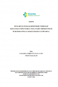 Skripsi keperawatan RKI 2024: Pengaruh Aplikasi Reminders terhadap Kepatuhan Minum Obat Hipertensi pada Pasien Hipertensi di Puskesmas Wilayah Kelurahan Jatiwarna