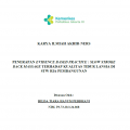Karya Ilmiah Akhir Ners 2025: Penerapan Evidence Based Practice : Slow Stroke Back Massage Terhadap Kualitas Tidur pada Lansia di STW Ria Pembangunan