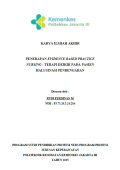 Karya Ilmiah Akhir Ners 2025:  Penerapan Evidence Based Practice Nursing : Terapi Dzikir Pada Pasien Halusinasi Pendengaran