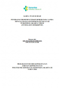 Karya  Tulis Ilmiah Keperawatan 2024: Penerapan Prosedur Terapi Dzikir Pada Lansia Dengan Masalah Insomnia Di Wilayah Puskesmas Jakarta Timur