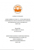 LKBD TAHUN 2023: ASUHAN KEBIDANAN PADA NY A UNTUK MENGURANGI NYERI PERSALINAN DENGAN METODE PELVIC ROCKING DI PUSKESMAS KECAMATAN KEMBANGAN TAHUN 2023