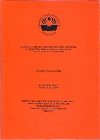 GAMBARAN TINGKAT KECEMASAN PADA IBU HAMIL
DI PUSKESMAS KECAMATAN KEMBANGAN
JAKARTA BARAT TAHUN 2019