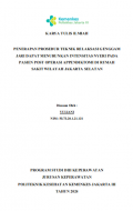 Karya  Tulis Ilmiah Keperawatan 2024: Penerapan Prosedur Teknik Relaksasi Genggam Jari Dapat Menurunkan Intensitas Nyeri pada Pasien Post Operasi Appendiktomi di Rumah Sakit Wilayah Jakarta Selatan
